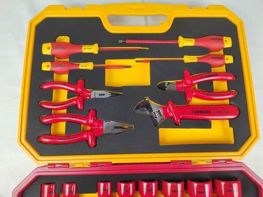 29PCS इलेक्ट्रीशियन टूल सेट 1000V VDE इंसुलेटेड इलेक्ट्रिक हैंड टूल सेट